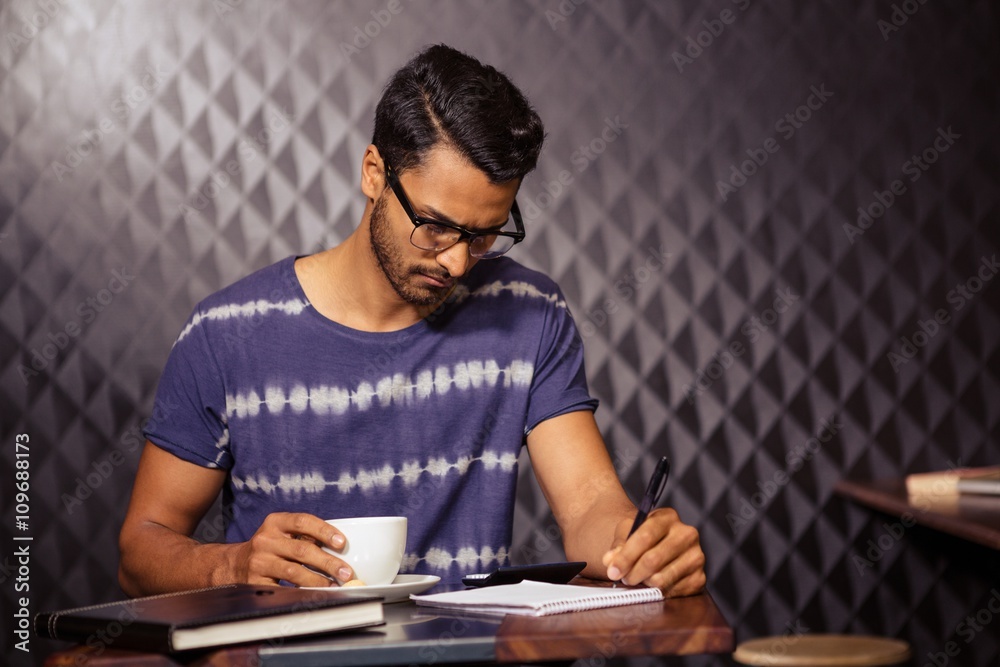 Man taking notes Man taking notes