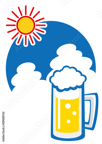 夏　旨い生ビール