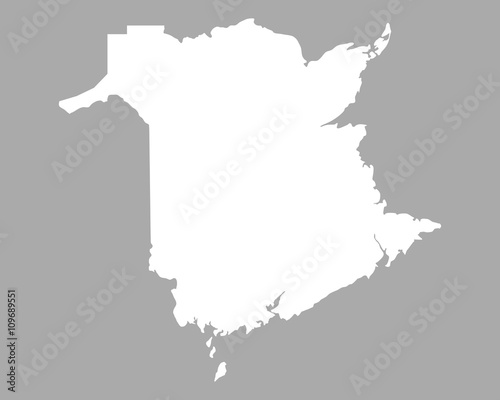 Karte von New Brunswick
