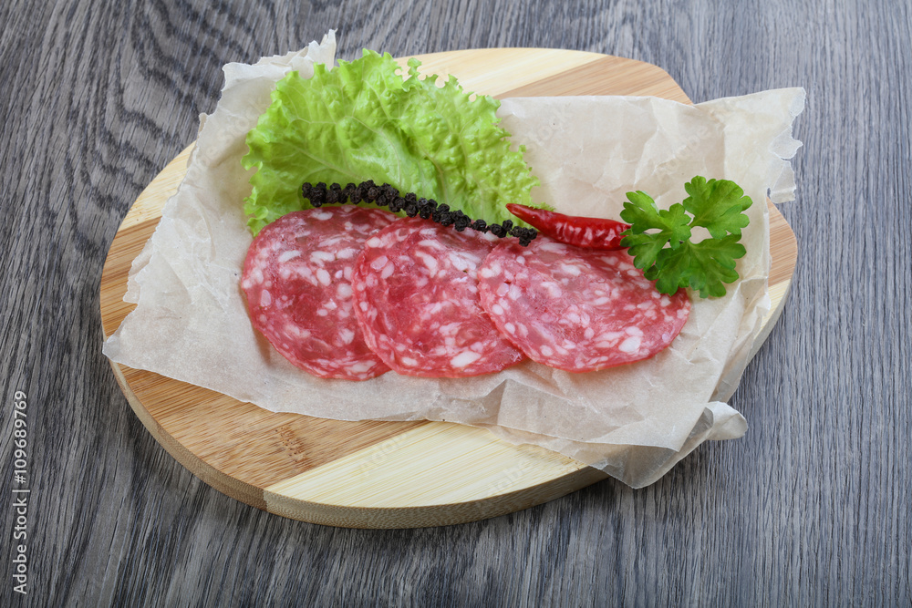 Spanish salami sausage Spanish salami sausage