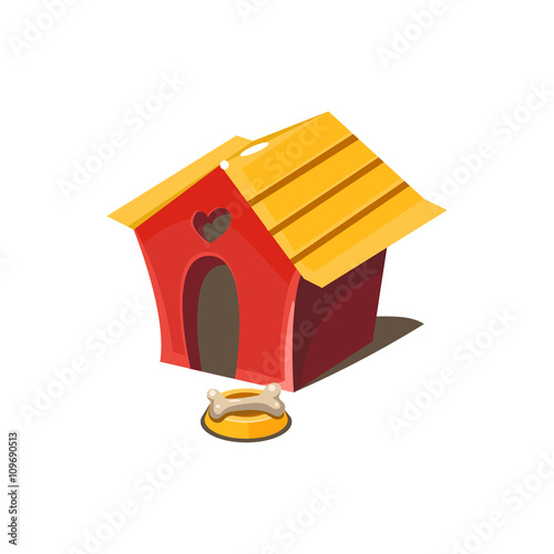 Kennel Simplified Cute Illustration