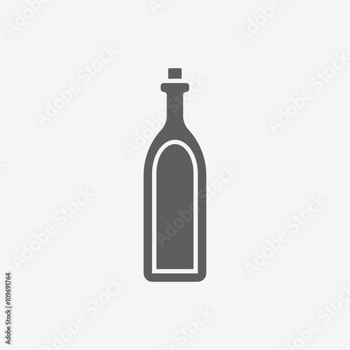 Alcohol sign icon. Drink symbol. Bottle 