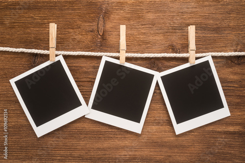 Collection blank retro photo frames