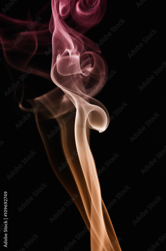 Real photographed abstract smoke on black background. Real photographed abstract smoke on black background.