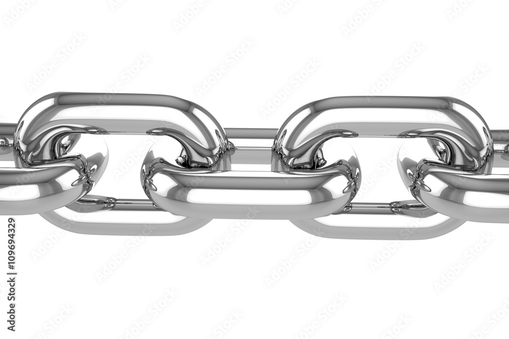 Obraz premium 3d render stainless steel chain