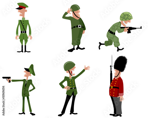 Six soldiers set