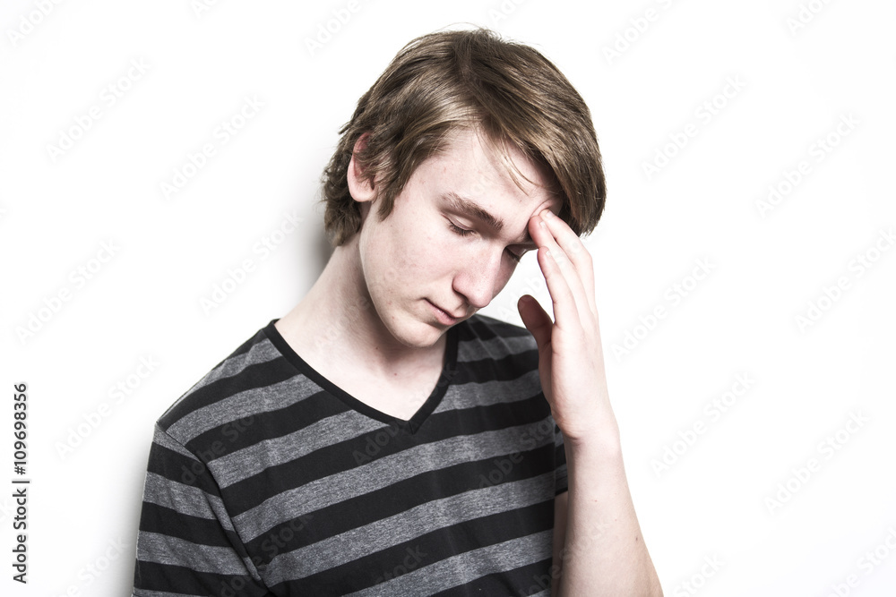 Portrait of stylish handsome young man isolated on white background. Man Portrait of stylish handsome young man isolated on white background. Man