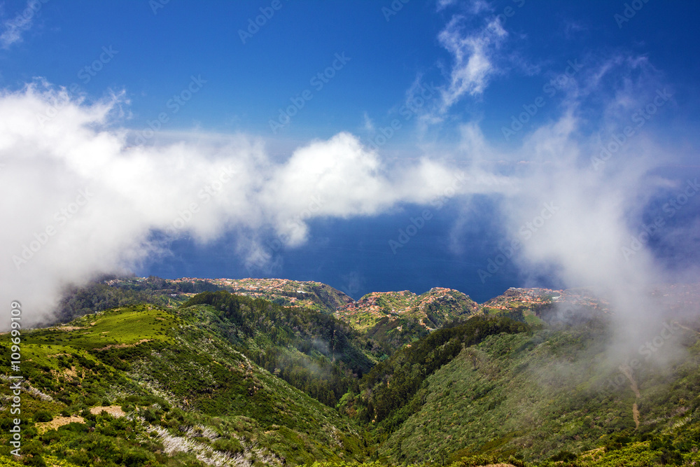 Madeira island, Portugal. Mountain landscape