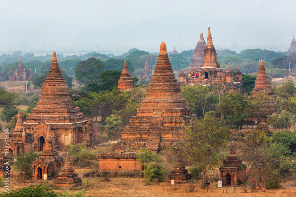The amazing temples of ancient Pagan. Bagan, central Myanmar, Asia The amazing temples of ancient Pagan. Bagan, central Myanmar, Asia