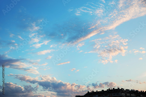 blue sky with cloud  nature background