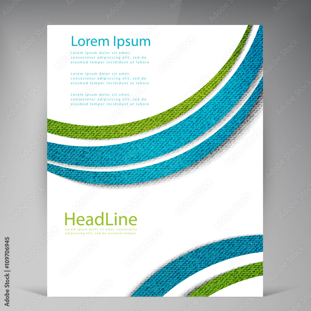 Naklejka premium Vector Beautiful Green Flyer.