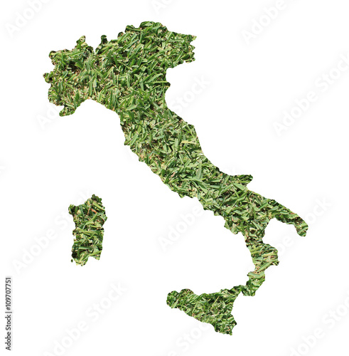 Italy environmental map
