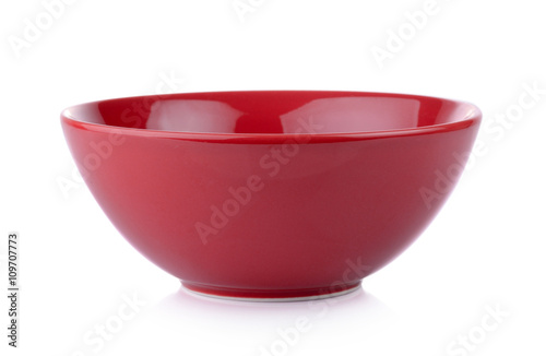 empty bowl isolated on white background