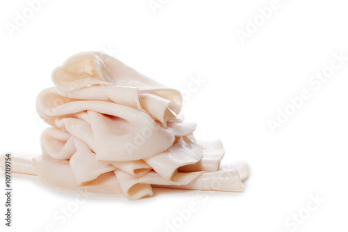 thin slices of white meat chicken