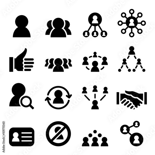 Social network icon set