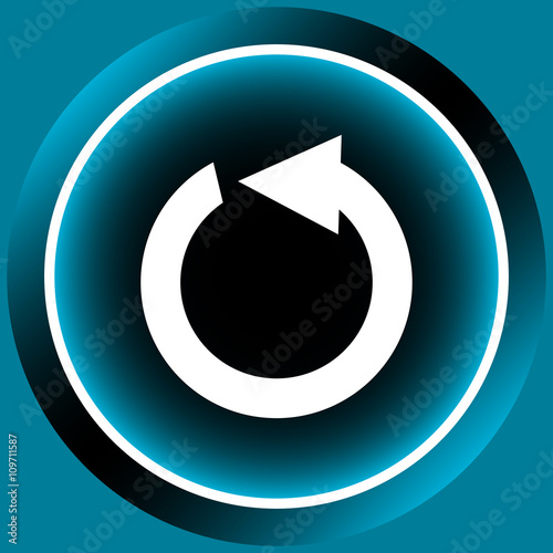 Icon white reset arrow