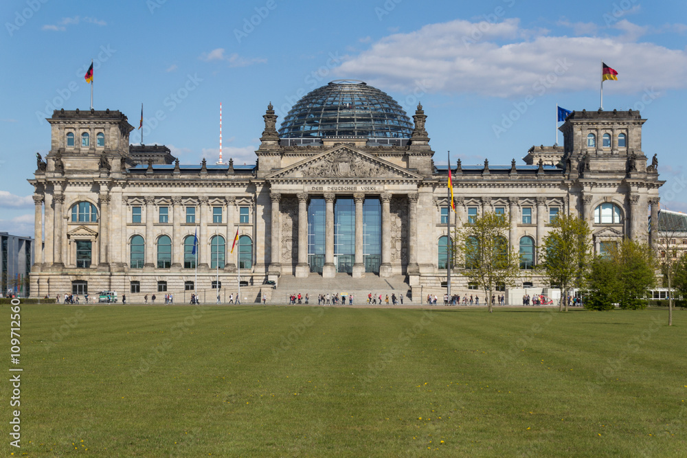 the Reichstag building in Berlin, Germany