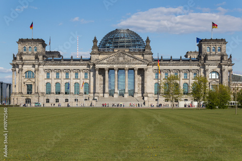 Photography the Reichstag building in Berlin, Germany