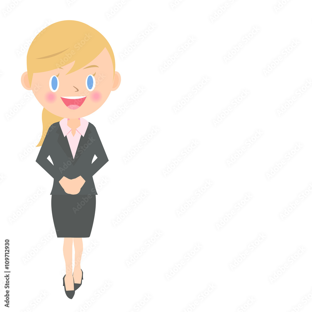 女性会社員 立ち姿 女性会社員 立ち姿