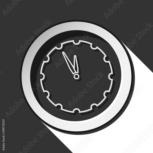 icon - last minute clock with shadow