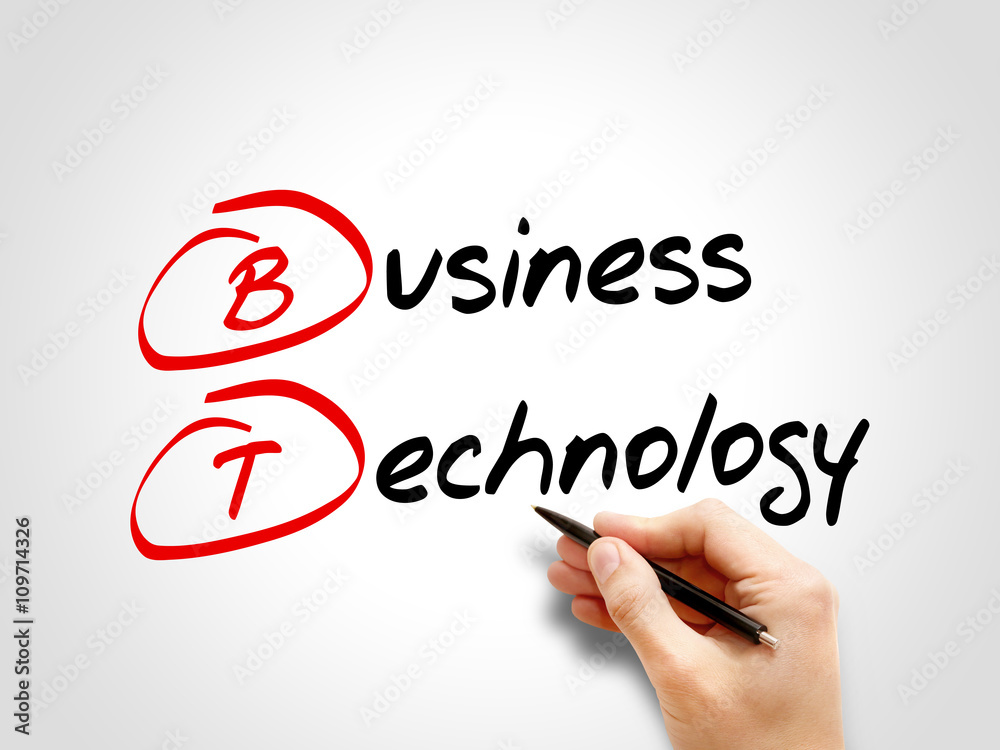 Fototapeta premium BT - Business Technology, acronym business concept