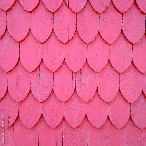 Wall of pink wood pattern