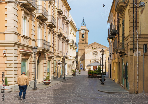Fotografie Vasto (Abruzzo, Italy) - The village overlooking the Adriatic sea