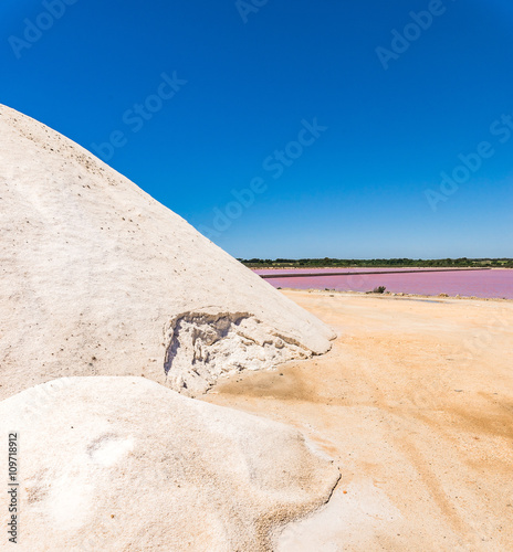 Spain Majorca Ses Salines saltworks photo