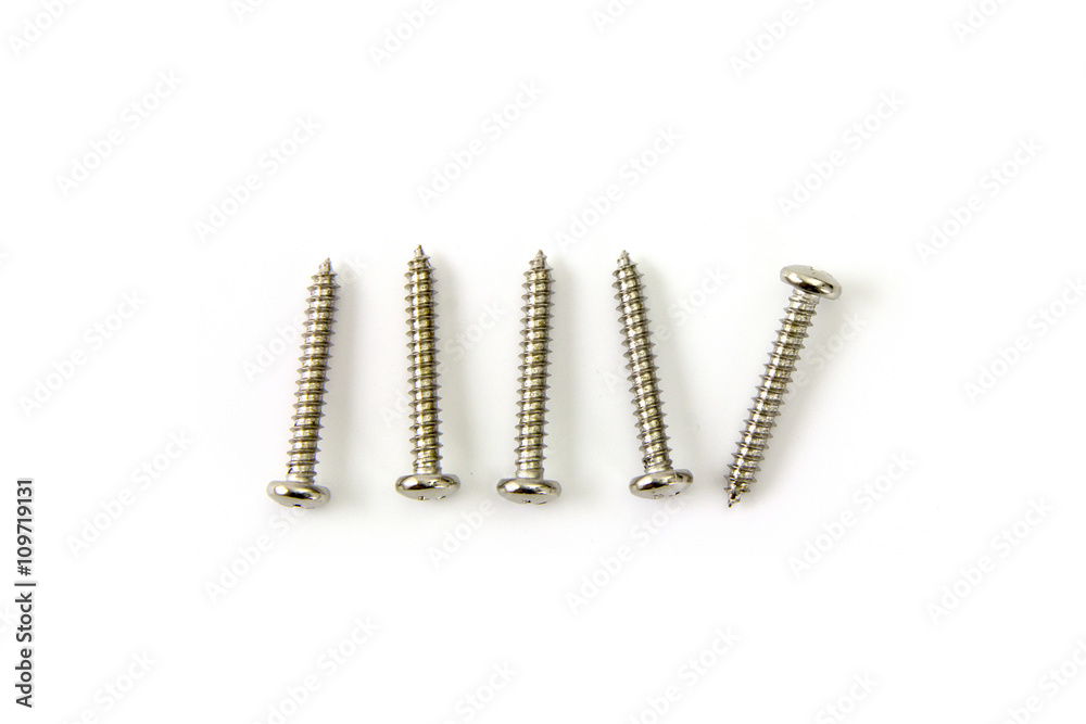 Bunch of Screws on white background Bunch of Screws on white background