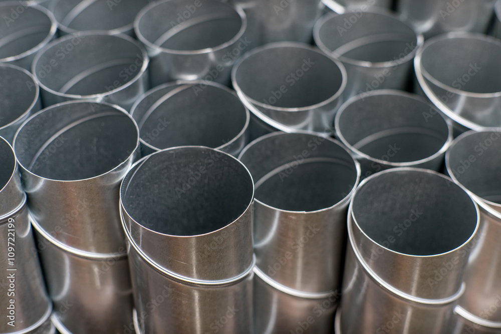 Ventilation metal pipes. Galvanized iron pipes. Ventilation metal pipes. Galvanized iron pipes.