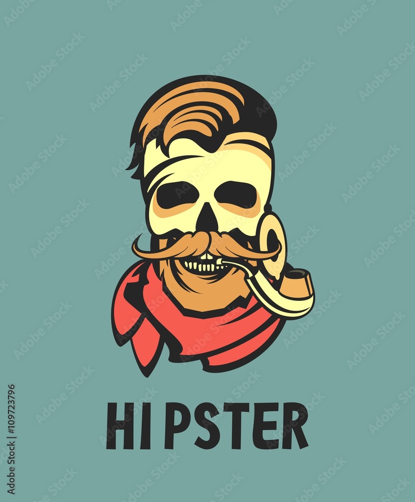 hipster men pipe