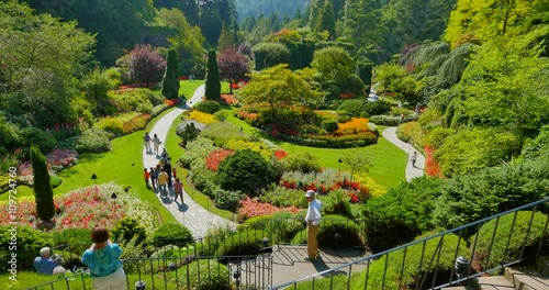 4K Beautiful Botanical Gardens in Victoria British Columbia, Canada photo