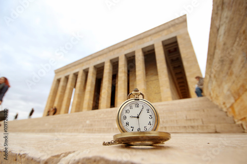 Turkey, Ankara, Ataturk's Mausoleum and time passes 09:05 photo