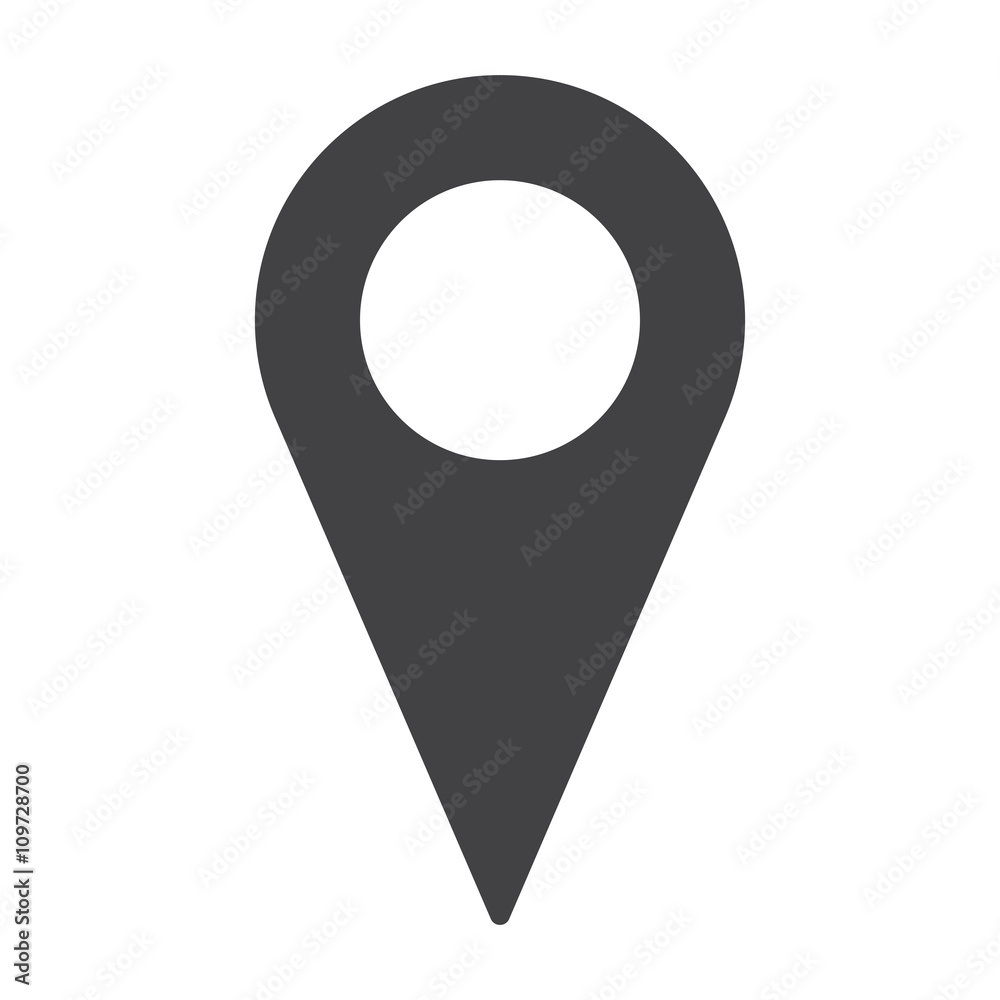 Pin on the map icon. Pin on the map icon.