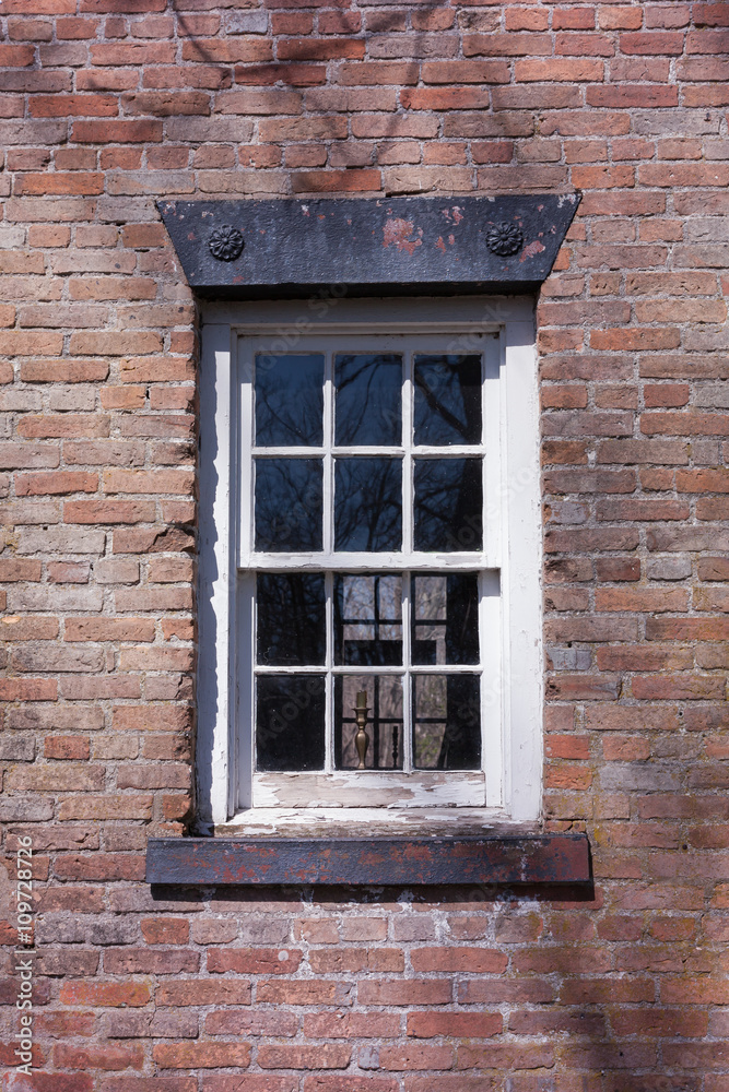 Old Window on Brick House