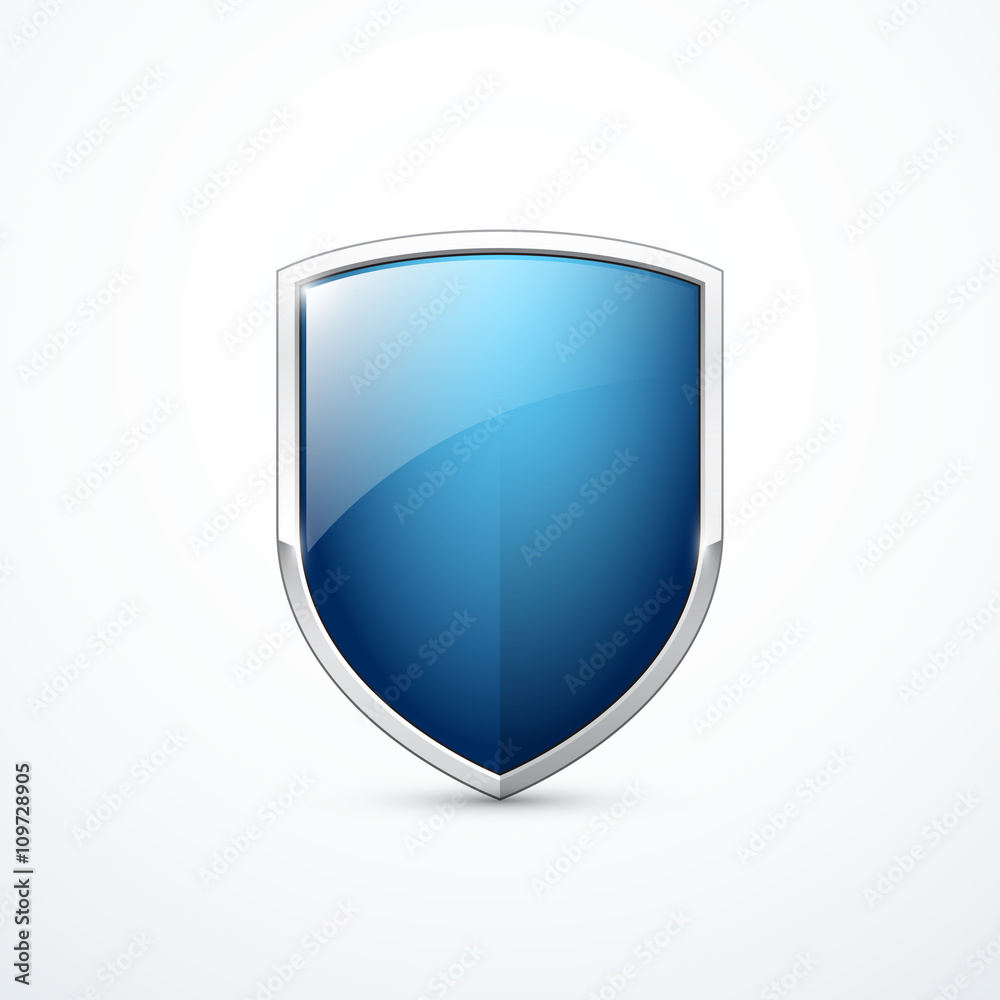 Vector blue shield Vector blue shield