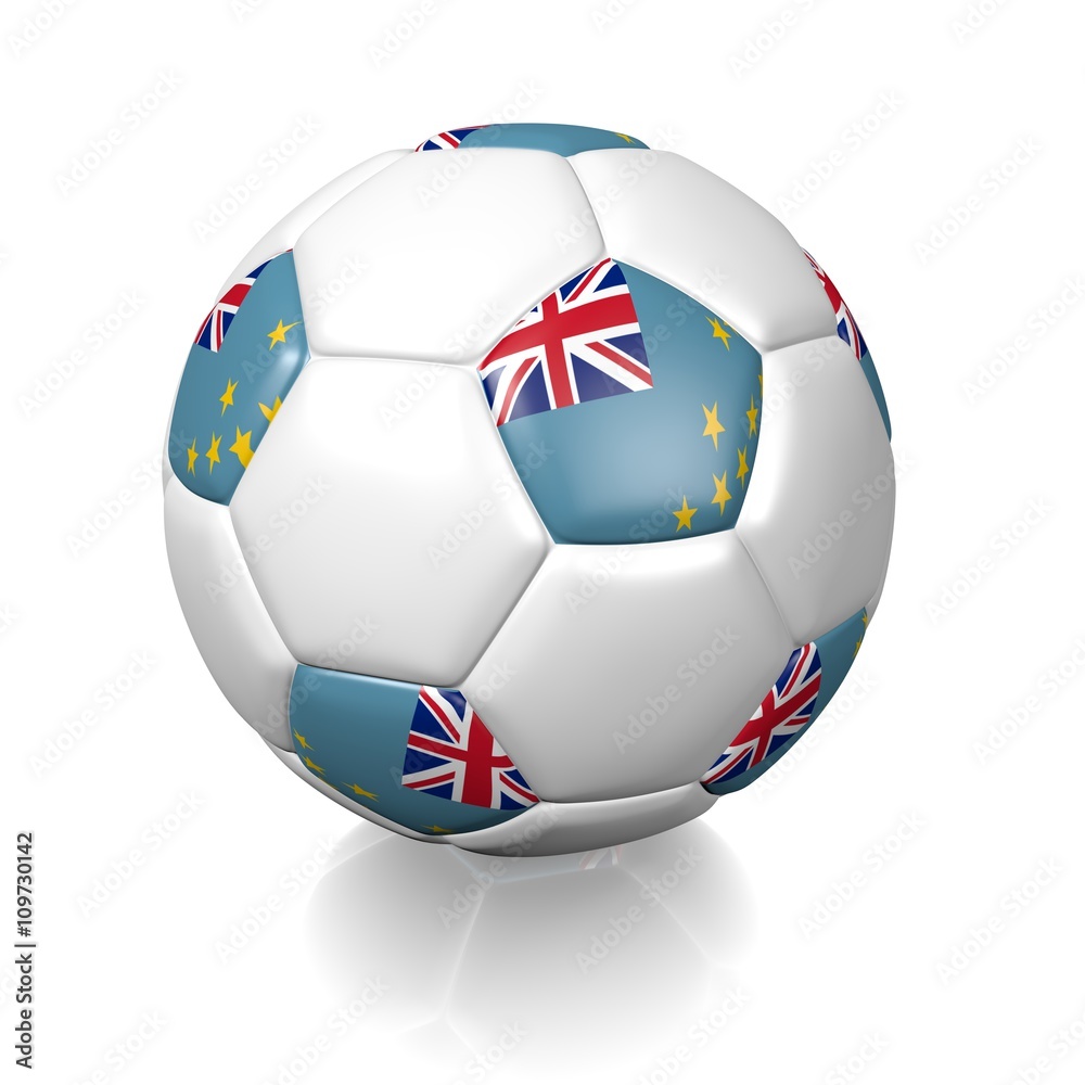 Football soccer ball with a national flag texture Football soccer ball with a national flag texture