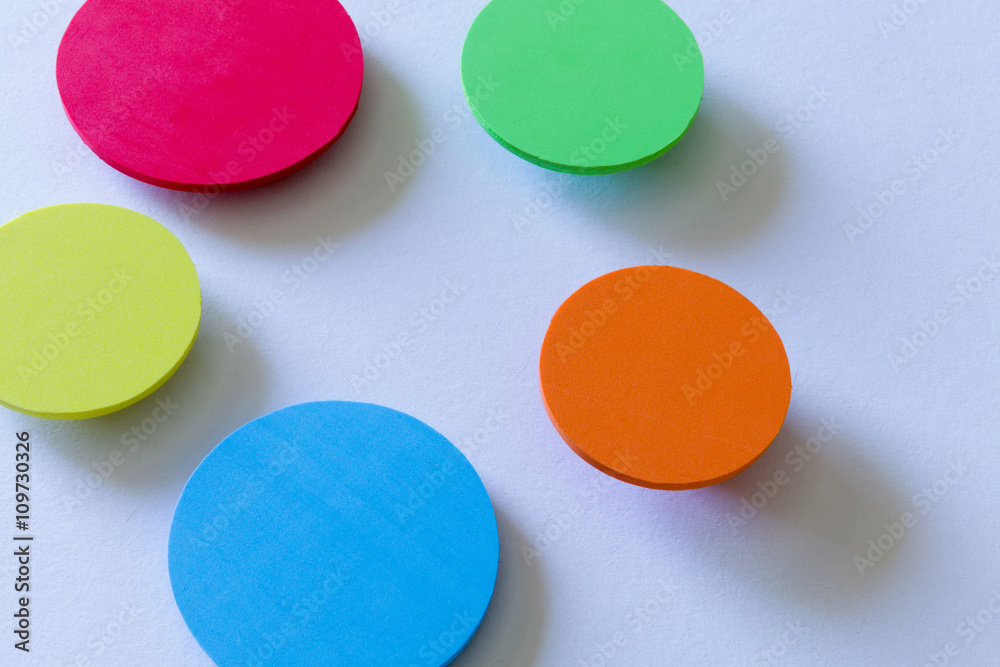 Complementary color background web design imitating the straight lines and curves of the material design and shading paper