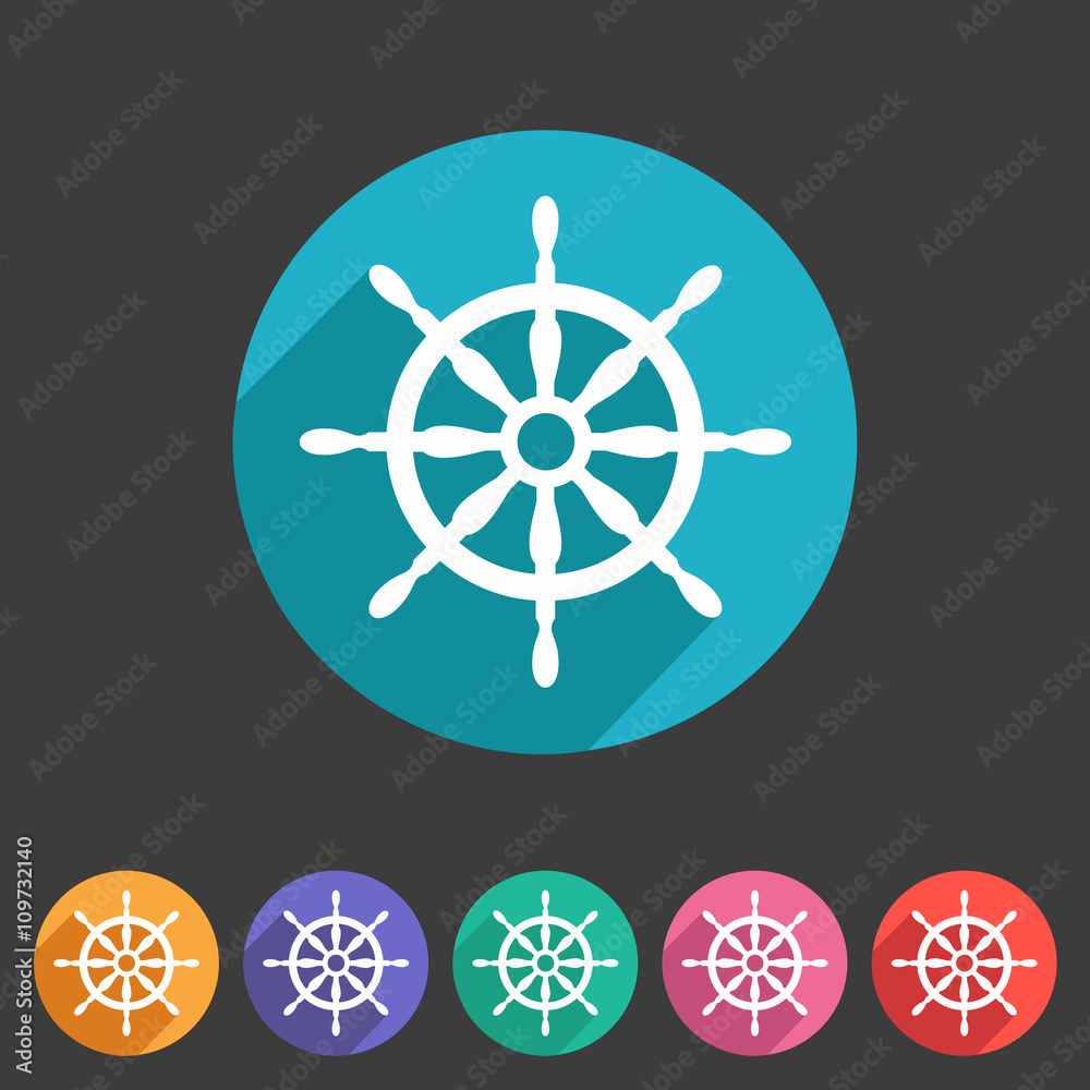Yacht wheel helm sea icon web sign symbol logo label Yacht wheel helm sea icon web sign symbol logo label