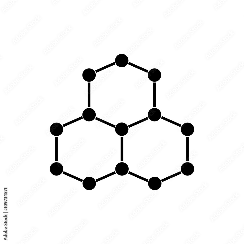 Molecular structure icon. Vector illustration Molecular structure icon. Vector illustration