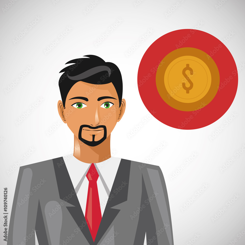 Businessman design. Corporate concept. Businessman icon Businessman design. Corporate concept. Businessman icon