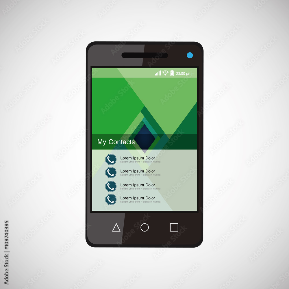 Smartphone design. cellphone concept. isolated illustration Smartphone design. cellphone concept. isolated illustration