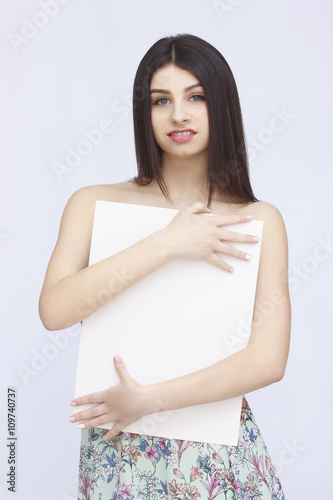 Portrait of woman in dress