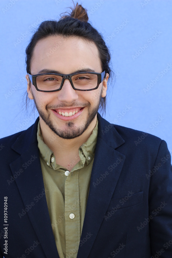 Happy and smiling young man's portrait Happy and smiling young man's portrait
