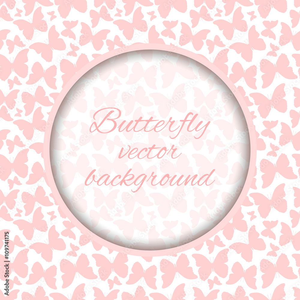 Seamless pattern with hand drawn outline butterflies Seamless pattern with hand drawn outline butterflies