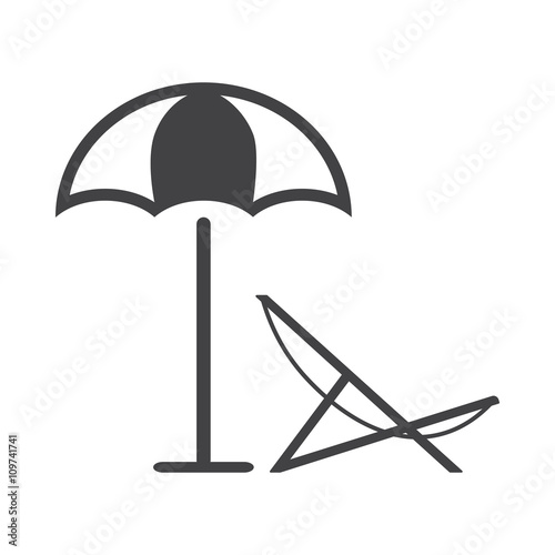 beach umbrella icon