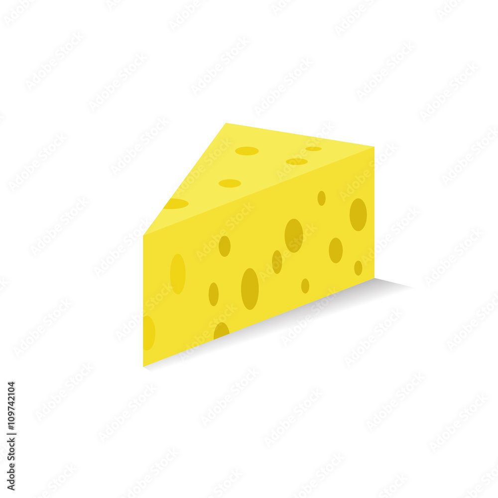 piece of cheese colored web icon piece of cheese colored web icon