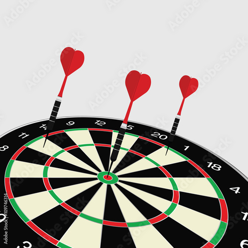 dartboard icon illustration