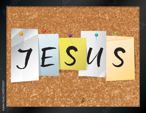 Jesus Bulletin Board Theme Illustration