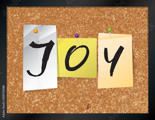 Joy Bulletin Board Theme Illustration